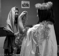 Preparing for the Christmas pageant