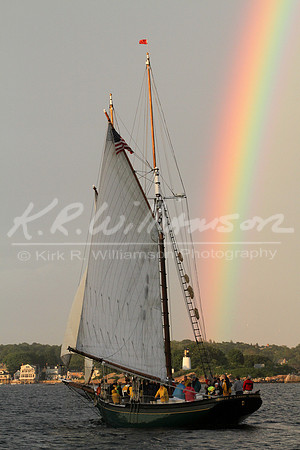 Schooner and Rainbow